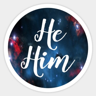 He/Him Sticker